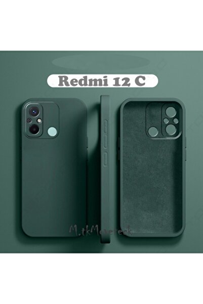 m.tk moveteck Xiaomi Redmi 12c Uyumlu Kılıf Kamera Korumalı Içi Kadife Süet Y...