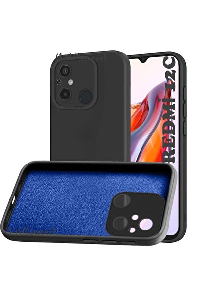 m.tk moveteck Xiaomi Redmi 12c Uyumlu Kılıf Kamera Korumalı Içi Kadife Süet Y...