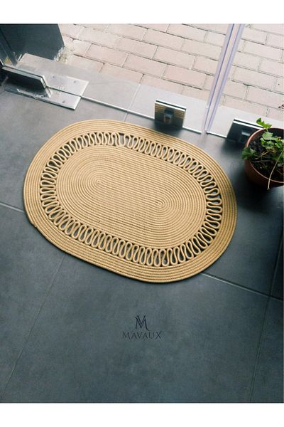MaVaux , Jute, Patterned Doormat, Bathroom, Balcony Mat, Gift Houseware