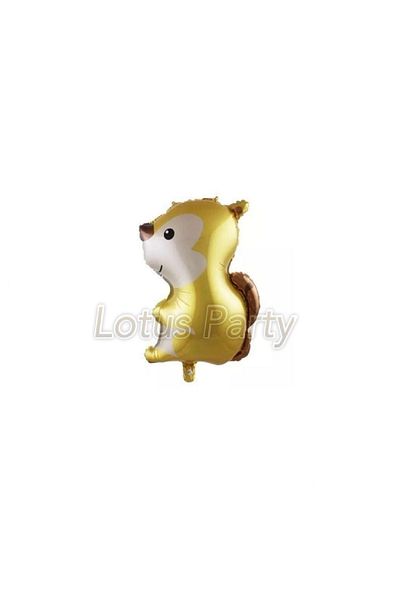 LOTUS PARTY 1 Year Old Safari Themed Squirrel Balloon Set Mold Green Gold White Balloon Squirrel Foil Balloon Gold Happy Lettering
