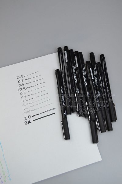 Four Office Cng - Pigment Liner Premium Quality Technical Drawing Pen Series of 12