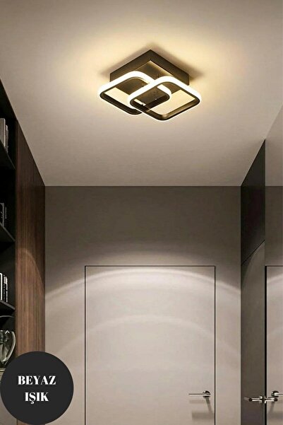 Elektroyou Tokyo Siyah Kare Beyaz Ledli Avize Tky-s-b-01