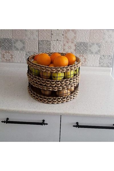 Egindra Fruit, Potato, Onion and Bread Basket - Wire Mesh