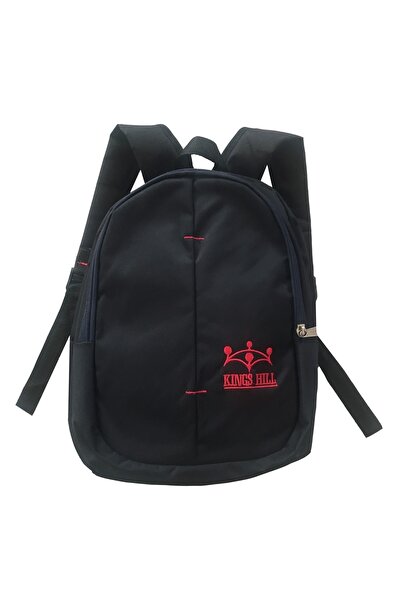 Outlet Çarşım King's Hill Two Compartment Black Backpack