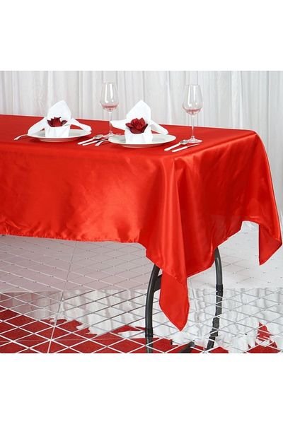 PratikDikisco Red Satin Tablecloth