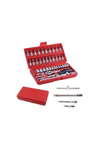 Newstar Cr-v Max 1/4 Ratchet 46 Piece Socket Wrench Set End Set Full Set