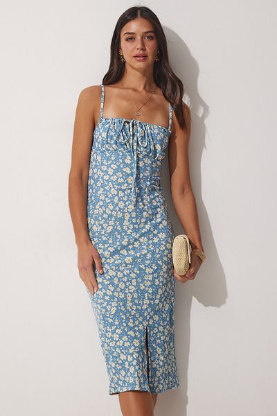 Happiness İstanbul Kleid - Blau - Bodycon