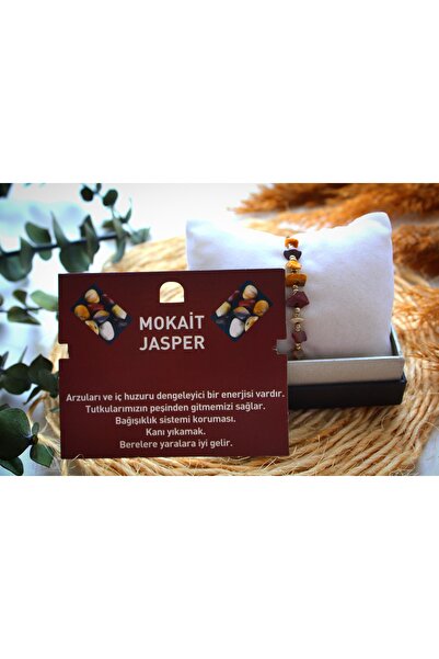 Doğal Taş Mokait Jasper Bileklik