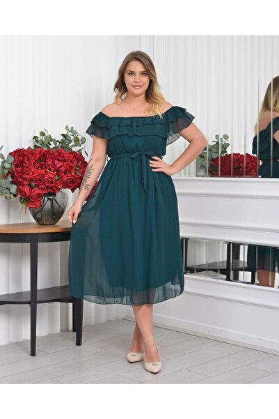 Apple Cix Rochie din șifon cu guler Madonna