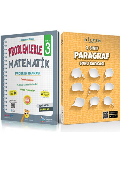 Üçgen Yayıncılık 3. Sınıf Problemlerle Matematik Problem Bankası + Bilfen Yay...