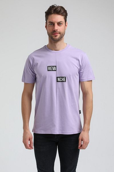 NEW WORLD POLO Crew Neck Lilac Slim Fit T-Shirt 23Ssm20289