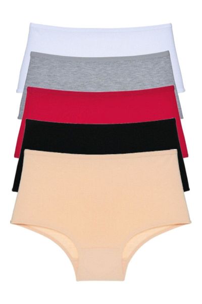 FOURAA Women's High Waist Mix Color Panties - Mixed Color High Waist Panties Bato Women's Panties