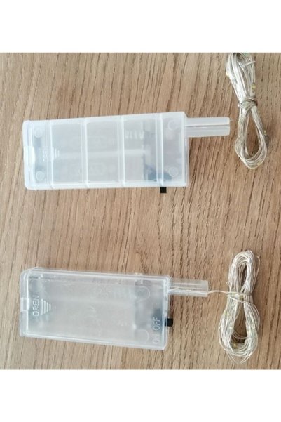 EXİZ TİCARET Peri Led Işık 3 Metre Gün Işığı Pilli Dekor Lambası Ledli Bahçe Oda Kafe Duvar Perde Ledi 3 Mod