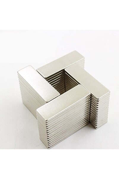 Hdg Köşeli Neodyum Mıknatıs Magnet - 30 Mm X 10 Mm Çap - 2 Mm Kalınlık - 2 Adet