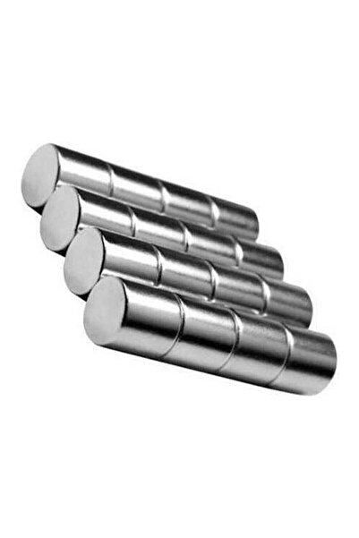 Hdg Silindir Neodyum Mıknatıs Magnet - 10 Mm Çap - 10 Mm Kalınlık - 1 Adet