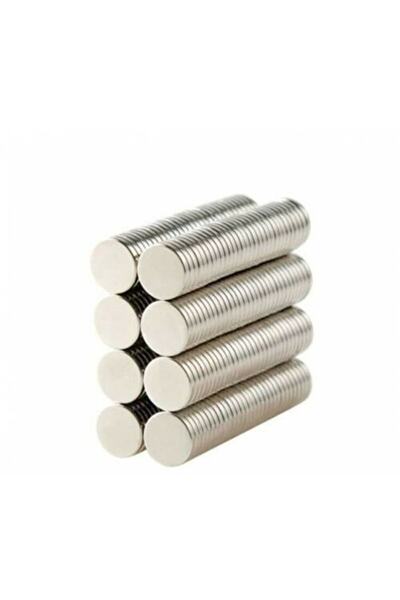 Hdg Magnet 100 Adet Neodyum Mıknatıs Magbet Yuvarlak D8x1 Mm Çap