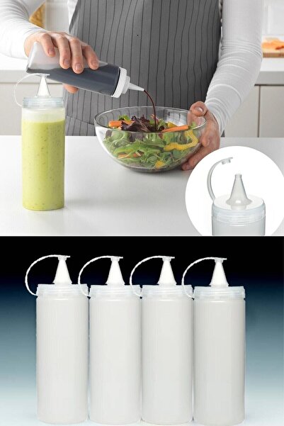 Titiz Transparent Oil Pot Sauce Bottle 700 ml 1 Piece Transparent