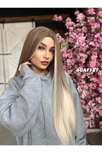 Suzan Peruk Fiber Sentetik Uzun Düz Peruk - Bebek Kumralı.