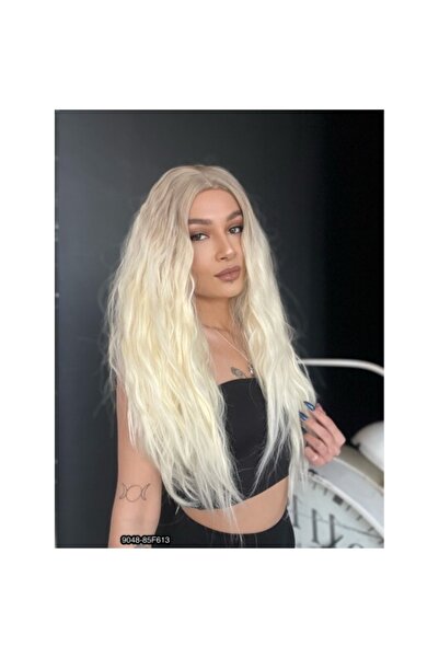 Suzan Peruk Kabarık Dalgalı Uzun Fiber Sentetik Peruk - Küllü Açık Kahve / Pl...