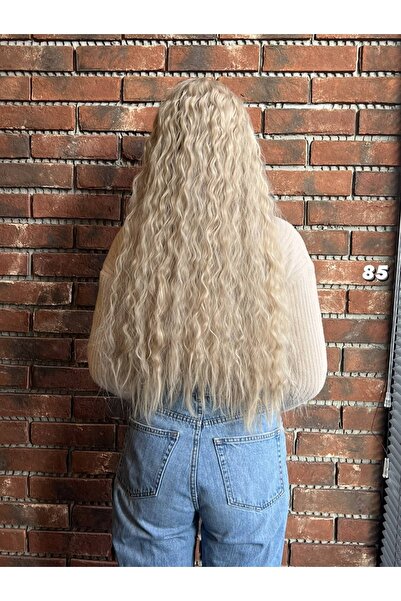 Suzan Peruk Fiber Sentetik Kabarık Dalgalı Yarım Ay + 2 Yan Çıt Çıt -85