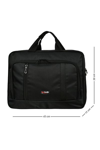 barberri Unisex Μαύρο Laptop & Χαρτοφύλακας 16,5 ιντσών