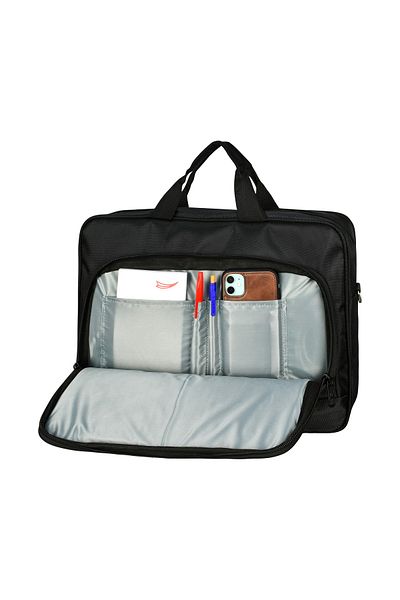 barberri Unisex Μαύρο Laptop & Χαρτοφύλακας 16,5 ιντσών