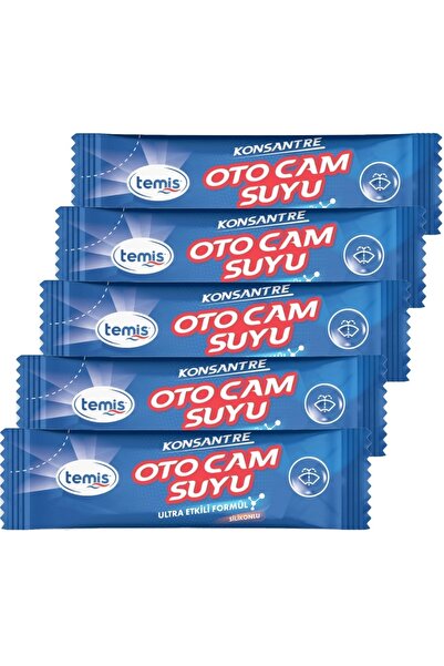 Temis Yeni Nesil Silikonlu Konsantre Oto Cam Suyu Ultra Etkili ( 5 Paket = 20...