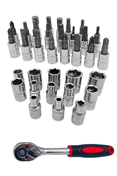 Newstar Cr-v Max 1/4 Ratchet 46 Piece Socket Wrench Set End Set Full Set