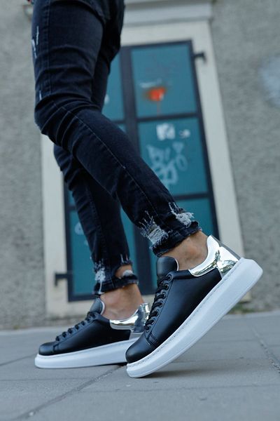 Chekich Specchio Ch259 Abt Men's Black/Silver Shoes