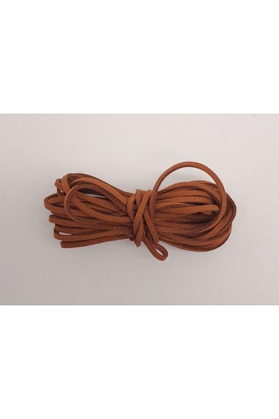 angel çanta aksesuar 5 m Tan Nubuck Leather Rope No:12