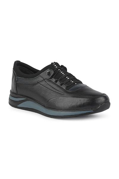 ERN SHOES Γνήσιο Δερμάτινο Μαύρο Πλήρες Ορθοπεδικό Μέγεθος 48-49-50 Παπούτσια