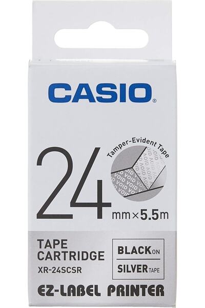 Casio Xr-24scsr Silver Dağılan Güvenlik Etiketi Silver (gümüş) Zemin Üzerine ...