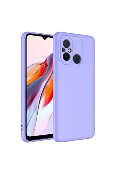 Fibaks Xiaomi Redmi 12c Kılıf Kamera Korumalı Lansman Içi Kadife Yumuşak Silinebilir Silikon Kapak