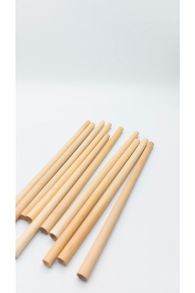 Pars 100% Natural Reed Straw 7-10 Mm*20 Cm 25 Pieces-Environmentally Friendly Natural Straw