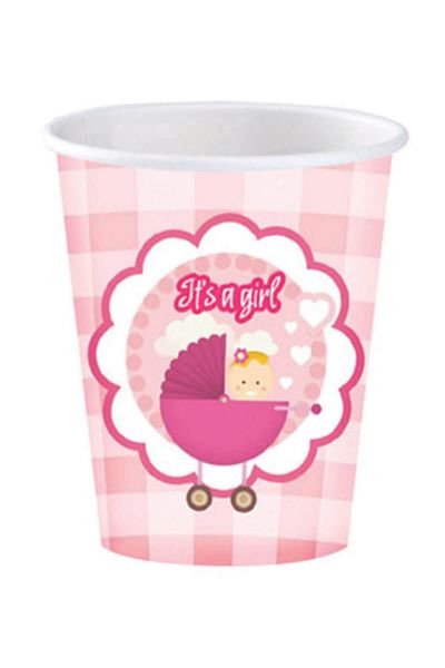 Roll-Up Its a Girl Paper Cup