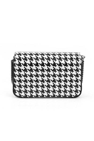 Capone Outfitters Capone Soho Houndstooth Patterned Houndstooth Women's Crossbody Bag