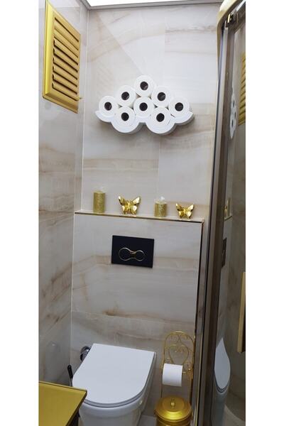 Genel Markalar Flying Rool Beyaz Çoklu Tuvalet Kağıdı Tutucu Standı 54152