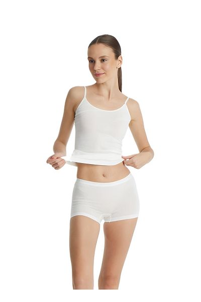 Blackspade Boxer alb pentru femei Essential 1301