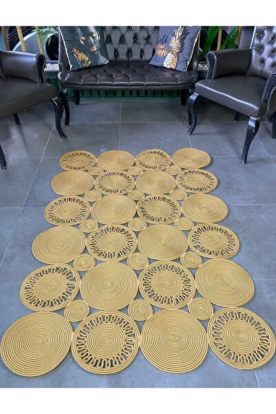 MaVaux Blackthorn Dikdörtgen Jüt Siyah Kilim