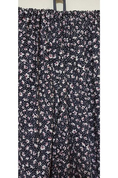 MEŞHUR ŞALVARCI PELİN Women's Patterned Baggy Trousers with Pockets and Elastic Waist