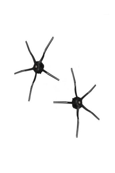 srfn ticaret Xiaomi Roborock S55 - 5-четина черна четка за робот прахосмукачка (2 броя)