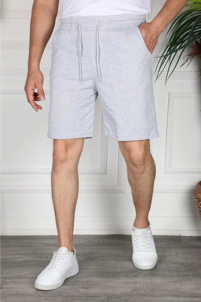 SKYMOOD Men's Combed Cotton Plain Shorts
