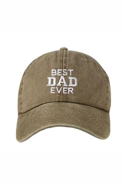 ŞapkaMania Best Dad Ever Washable Baseball Cap