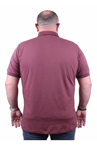MocGrande Large Size Lycra Classic Polo T-Shirt 11500 Purple