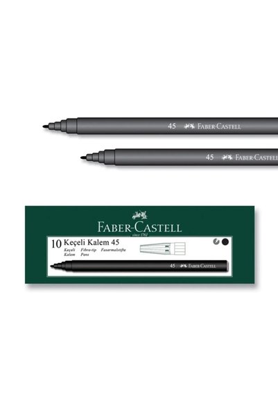 Faber Castell 50 Adet Siyah Keçeli Kalem