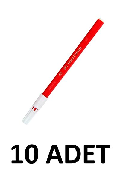 Faber Castell 10 Adet Kırmızı Keçeli Kalem