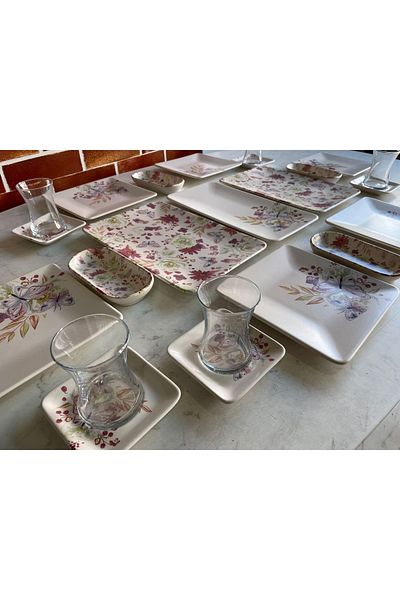 Keramika 25 Piece Spring Breakfast Set