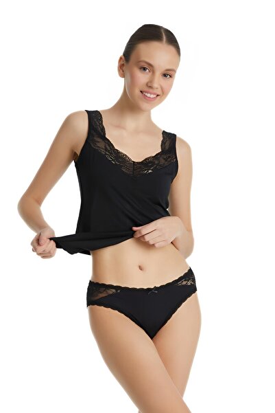 Blackspade Women's Black Slip Panties 1772
