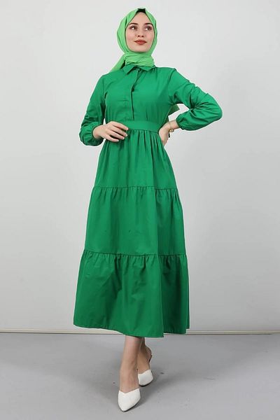 CNG MODA Standard Buttoned Dress Fuchsia