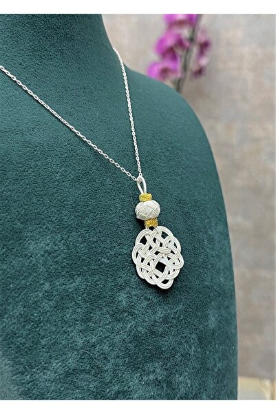 KAZZAZE Gümüş Kazaziye Aşk Düğümü Kolye